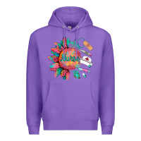 Purple western  nurse medical instruments Premium Hoodie - BarkalooDesign