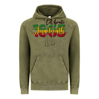 Vintage Olive celebrate juneteenth1865 Vintage Hoodie - BarkalooDesign