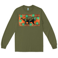 Army Green ankylosaurus sippy cup Long Sleeve Tee - Artiststas