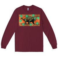 Burgundy ankylosaurus sippy cup Long Sleeve Tee - Artiststas