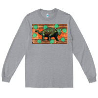 Heather Grey ankylosaurus sippy cup Long Sleeve Tee - Artiststas