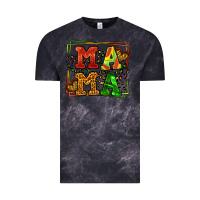 Cloud Black juneteenth leopard frame mama Mother's Day Vintage Tee - LillyAllenDesigns