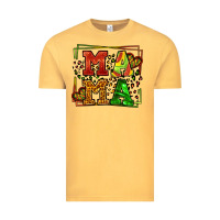Vintage Mustard juneteenth leopard frame mama Mother's Day Vintage Tee - LillyAllenDesigns