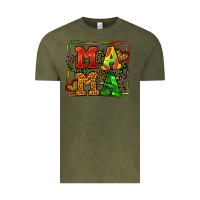 Vintage Olive juneteenth leopard frame mama Mother's Day Vintage Tee - LillyAllenDesigns