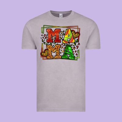 Juneteenth Leopard Frame Mama Mother's Day Vintage Tee Designed By Lillyallendesigns