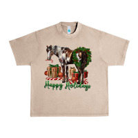 French Oak happy holidays mustang horse Urban Heavy Tee - LillyAllenDesigns