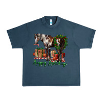 Midnight Navy happy holidays mustang horse Urban Heavy Tee - LillyAllenDesigns