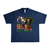 Navy happy holidays mustang horse Urban Heavy Tee - LillyAllenDesigns