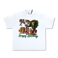 White happy holidays mustang horse Urban Heavy Tee - LillyAllenDesigns