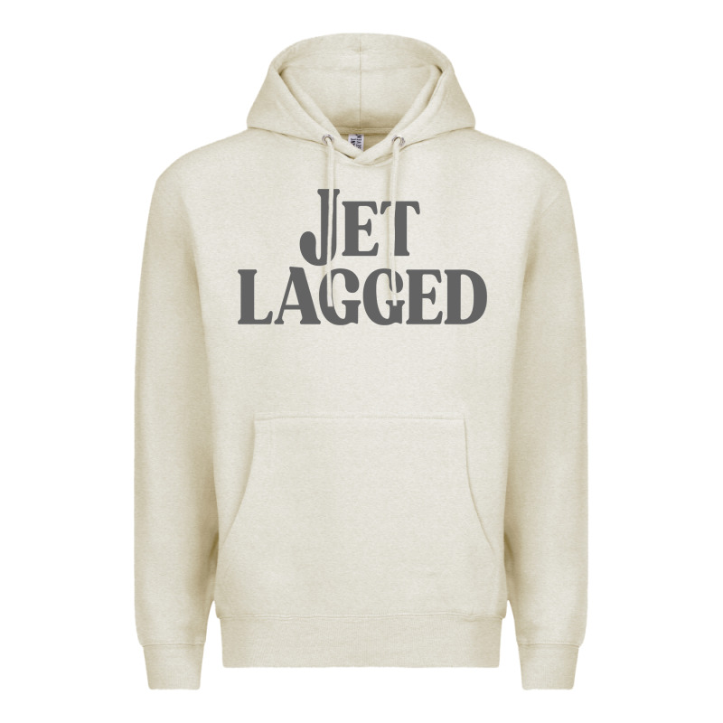 Jet Lagged Cute World Traveler & Funny Vacation Pullover Hoodie Premium Hoodie by linhVisuals | Teevron