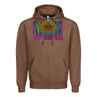 Chestnut colorful zebra background Zipper Hoodie - RanaPortraitStore