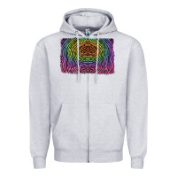 Heather Grey colorful zebra background Zipper Hoodie - RanaPortraitStore