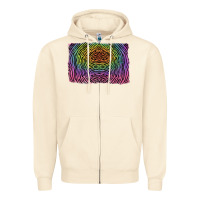 Sandshell colorful zebra background Zipper Hoodie - RanaPortraitStore