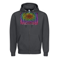 Smoke colorful zebra background Zipper Hoodie - RanaPortraitStore