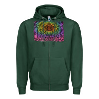 Sports Green colorful zebra background Zipper Hoodie - RanaPortraitStore