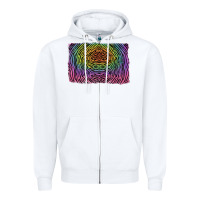 White colorful zebra background Zipper Hoodie - RanaPortraitStore