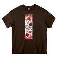 Chocolate Brown baseball pen wraps Heavy Core Tee - BundleAndBundleShop