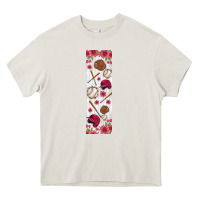 Cream baseball pen wraps Heavy Core Tee - BundleAndBundleShop
