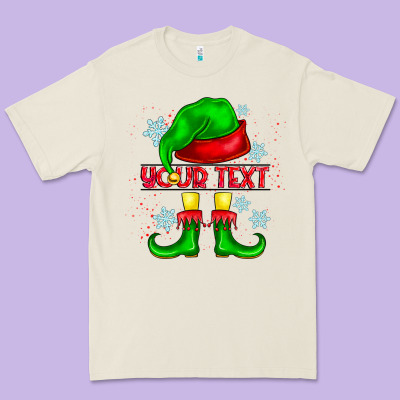 Elf Your Text Premium Tee Designed By Cowhidedigitalart