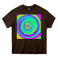 Chocolate Brown tye die pattern Heavy Core Tee - RanaPortraitStore