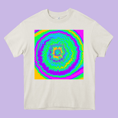 Tye Die Pattern Heavy Core Tee Designed By Ranaportraitstore