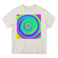 Cream tye die pattern Heavy Core Tee - RanaPortraitStore