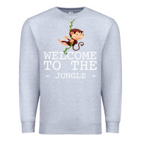 Heather Grey Welcome To The Jungle Premium Sweatshirt - Bettercallsaul