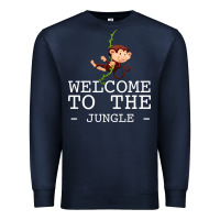 Navy Welcome To The Jungle Premium Sweatshirt - Bettercallsaul