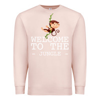 Pale Pink Welcome To The Jungle Premium Sweatshirt - Bettercallsaul