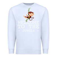 White Welcome To The Jungle Premium Sweatshirt - Bettercallsaul
