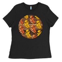 Black Fall Rounded Ladies Tee - LillyAllenDesigns