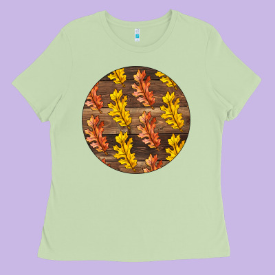 Fall Rounded Ladies Tee Designed By Lillyallendesigns