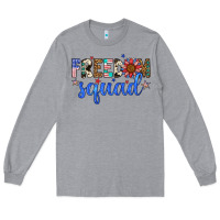 Heather Grey freedom squad Long Sleeve Tee - Artiststas