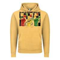 Vintage Mustard black independence day juneteenth Vintage Hoodie - BarkalooDesign