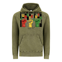Vintage Olive black independence day juneteenth Vintage Hoodie - BarkalooDesign
