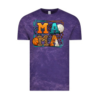 Cloud Purple Basketball and Volleyball mama Mother's Day Vintage Tee - LillyAllenDesigns