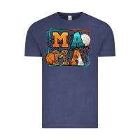 Vintage Denim Basketball and Volleyball mama Mother's Day Vintage Tee - LillyAllenDesigns