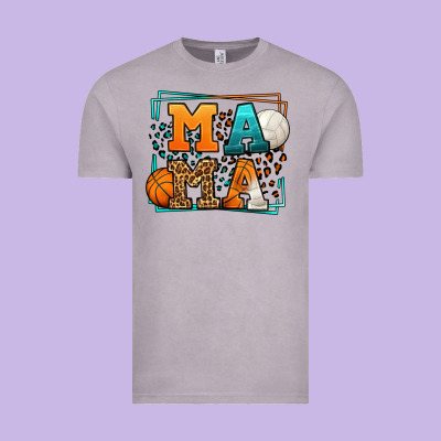 Basketball And Volleyball Mama Mother's Day Vintage Tee Designed By Lillyallendesigns