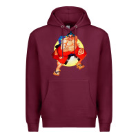 Burgundy #rikishi rank sumo Premium Hoodie - linhVisuals