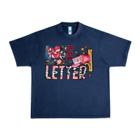 Navy Love Letter Urban Heavy Tee - SublimationCraftShop