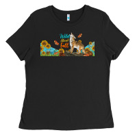 Black Wild About Fall Coyote Ladies Tee - LillyAllenDesigns