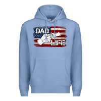Colony Blue Dad Life with American Flag Premium Hoodie - Jasminsmagicworld
