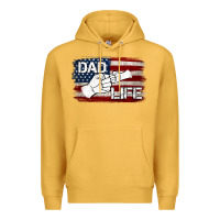 Mustard Dad Life with American Flag Premium Hoodie - Jasminsmagicworld