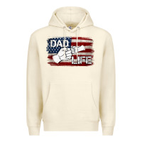 Sandshell Dad Life with American Flag Premium Hoodie - Jasminsmagicworld