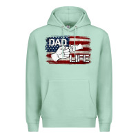 Seafoam Dad Life with American Flag Premium Hoodie - Jasminsmagicworld