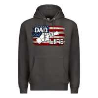 Smoke Dad Life with American Flag Premium Hoodie - Jasminsmagicworld