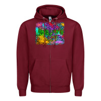 Burgundy colorful leopard background Zipper Hoodie - RanaPortraitStore