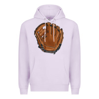 Lilac baseball glove Premium Hoodie - BarkalooDesign