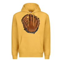 Mustard baseball glove Premium Hoodie - BarkalooDesign