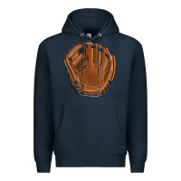 Navy baseball glove Premium Hoodie - BarkalooDesign